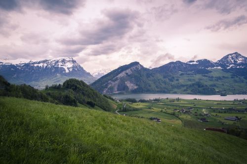 mountains alpine landscape