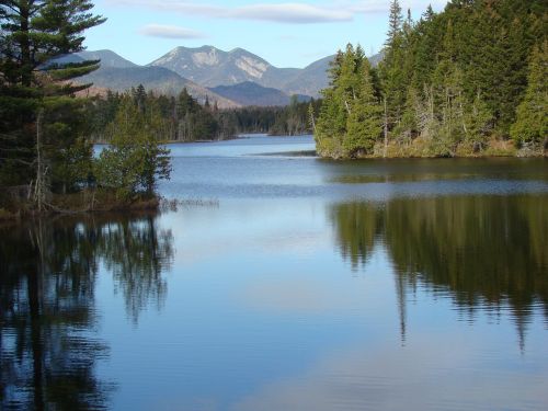 mountains lake wilderness