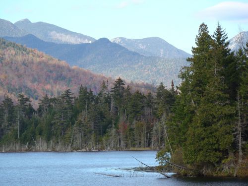 mountains lake nature