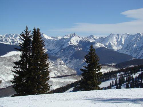 mountains panorama ski
