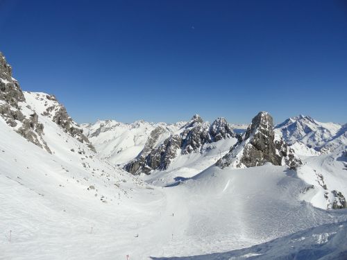 mountains snow arlberg