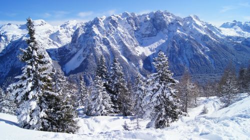 mountains winter italy