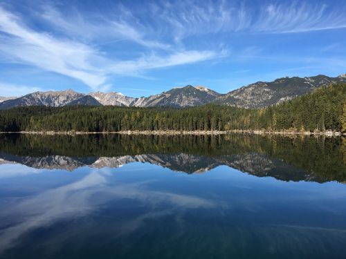 mountains nature water