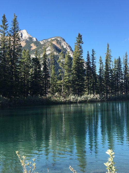 mountains  reflection  water