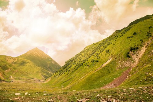 mountains  sky  landscape