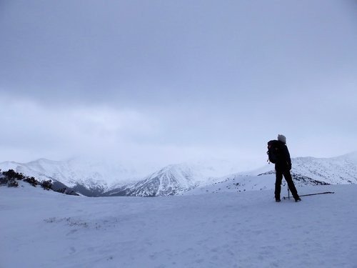 mountains  winter  climbing