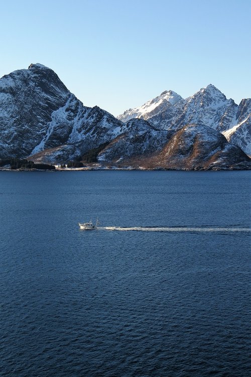 mountains  water  landscape