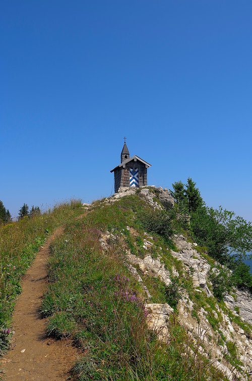 mountains  chapel  church