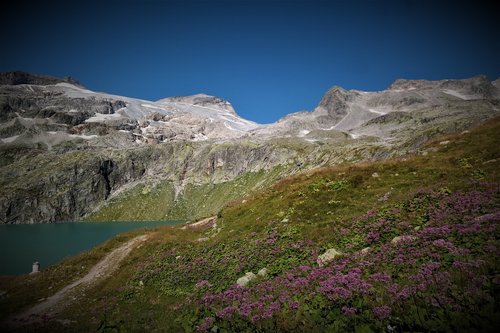 mountains  bergsee  reservoir