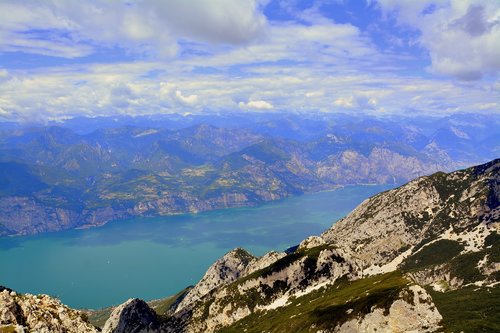 mountains  lake  garda