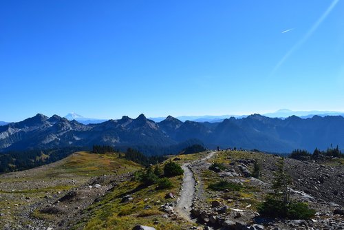 mountains  trail  path