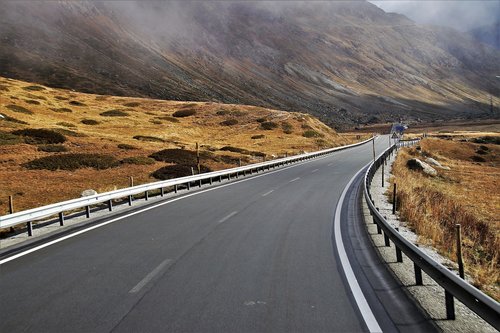 mountains  road  wilderness