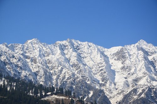 mountains  snow  winter