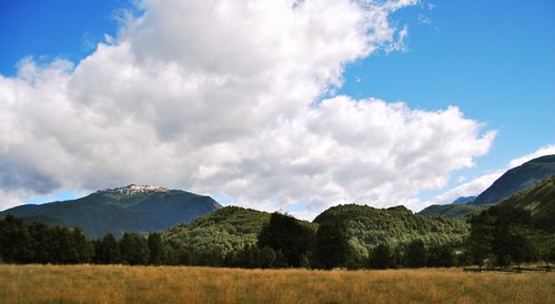 mountains  palena  clouds