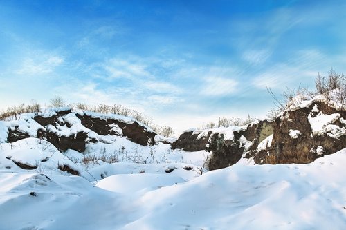 mountains  ice  snow