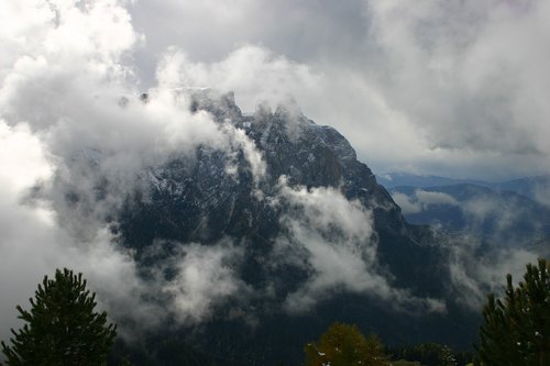 mountains  clouds  view