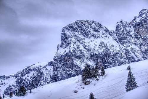mountains  snow  alpine