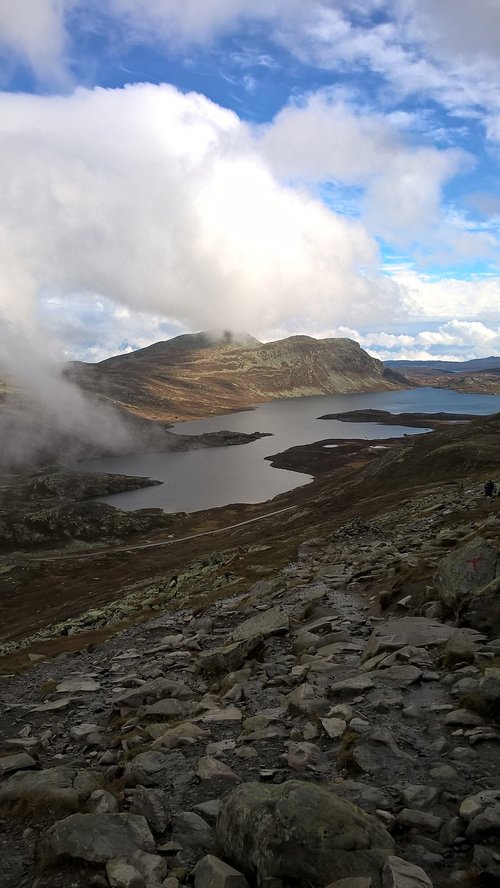 mountains  clouds  norway