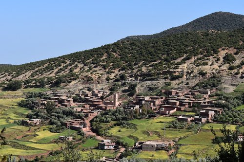 mountains  morocco  village