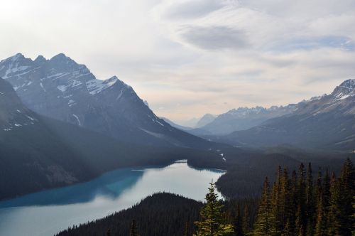 mountains lake canada