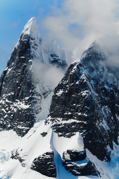 mountains antarctica ice
