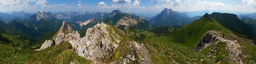 mountains alps panorama