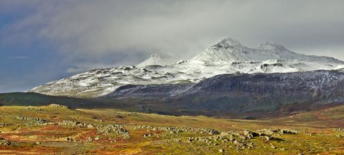 mountains snowy iceland