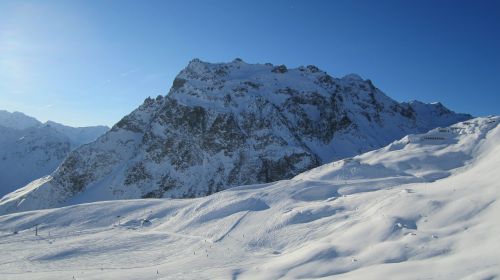 mountains alpine snow