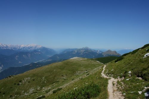 mountains hiking view