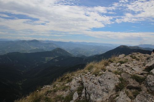 mountains air clouds