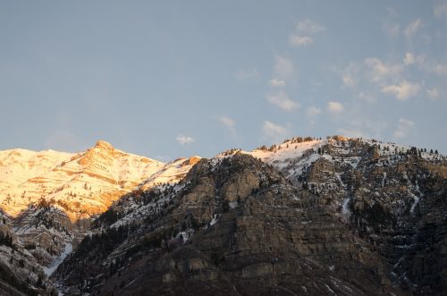 mountains snow winter