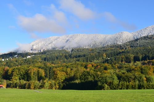 mountains winter landscape