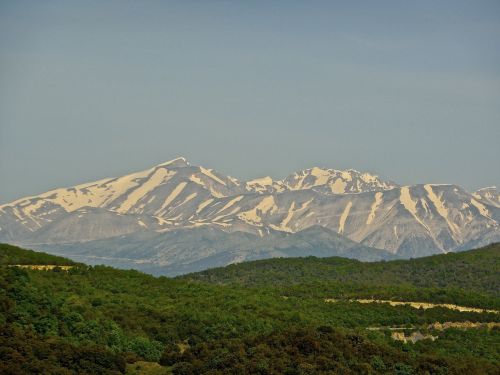 mountains snow landscape