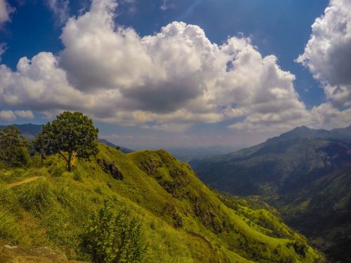 mountains sky landscape