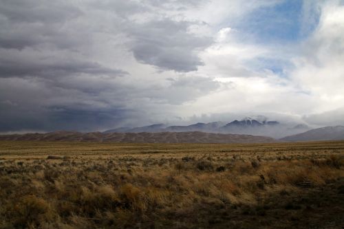 mountains sky landscape