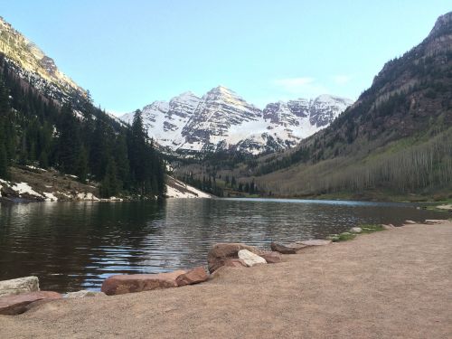 mountains maroon bells colorado