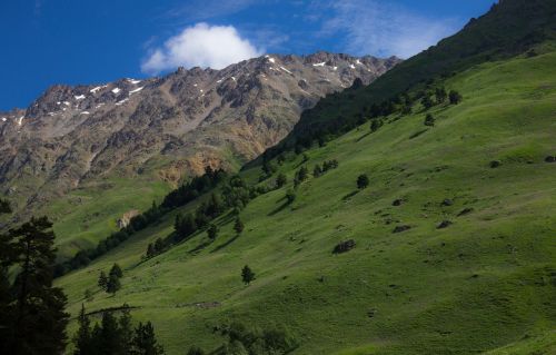 mountains elbrus region the caucasus