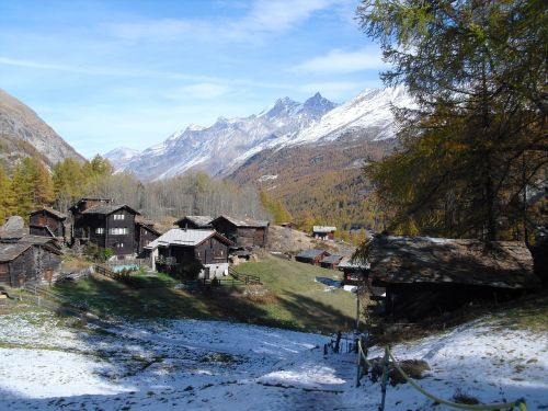 mountains zermatt spring