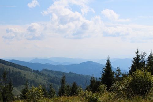 mountains the carpathians sky