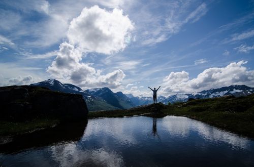 mountains top water