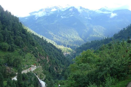 mountains valley india