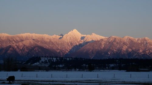 mountains winter mountain landscape