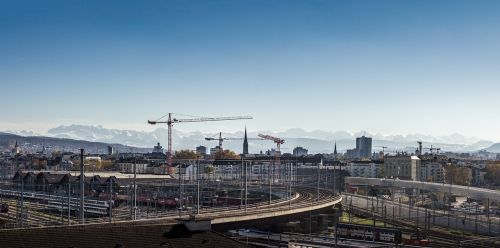 swiss city cityscape