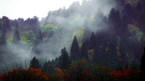 mountains landscape cloudy landscape