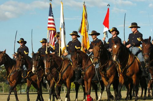 mounted color guard military history