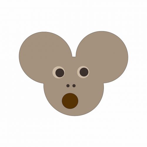mouse bewildered big ears