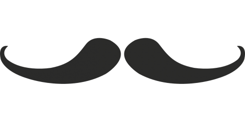 moustache drawing man