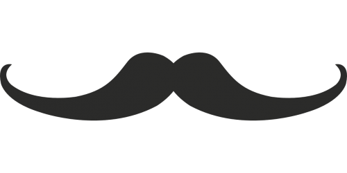 moustache man drawing