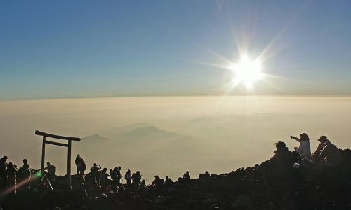 mt fuji the sunrise mountain