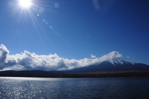 mt fuji sun cloud